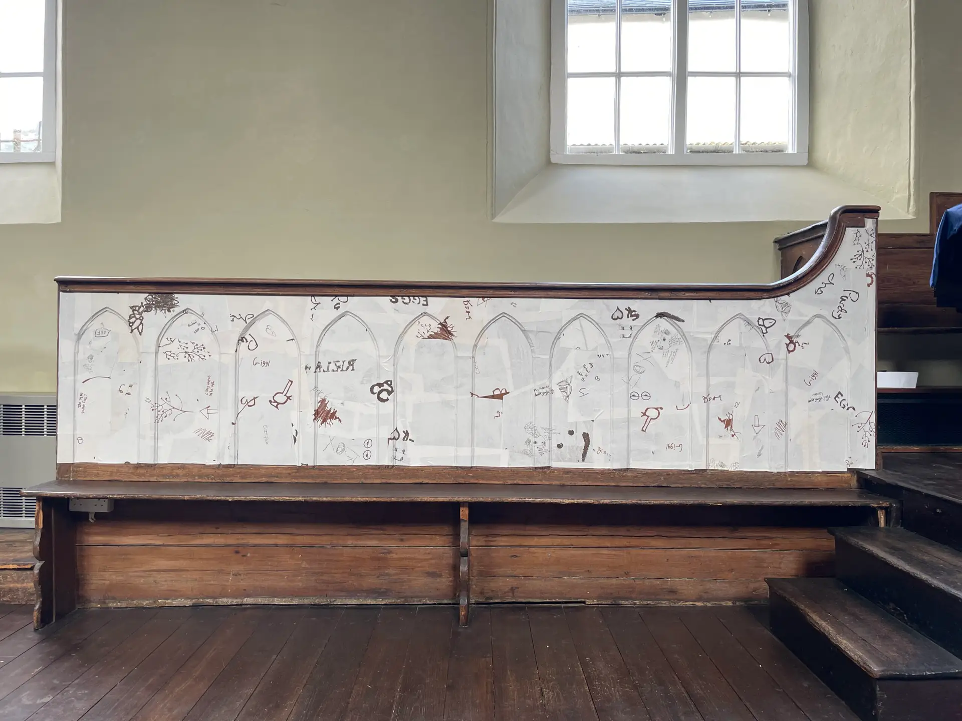 wall papered pew ASSEMBLY 2024